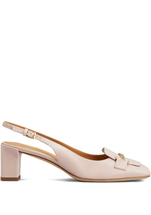 Tod's leather heeled pumps - Neutrals
