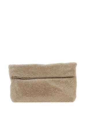 TWENTY FOURHAITCH Varadero rhinestone-mesh clutch bag - Gold