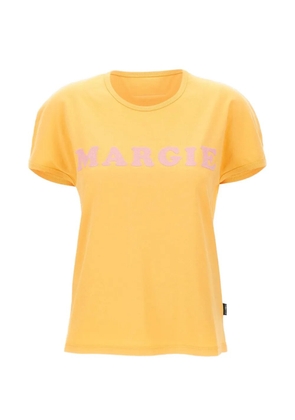 MM6 Maison Margiela logo-print T-shirt - Yellow