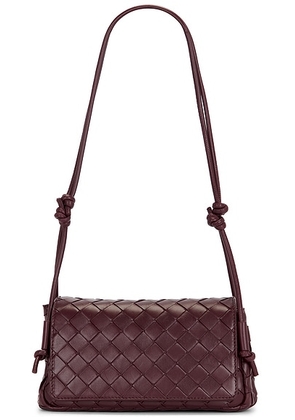 Bottega Veneta Notturno Bag in Deep Mahogany & Gold - Burgundy. Size all.