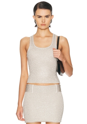 Aya Muse Avel Top in Silver - Metallic Silver. Size XS (also in S, M, L).
