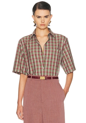 Acne Studios Salavanna Top in Green & Purple - Green,Purple. Size 34 (also in 36, 38, 40).