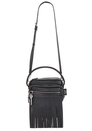 Acne Studios Camero Kit Fringe Bag in Black - Black. Size all.