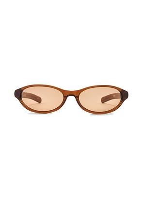 Flatlist Olympia Sunglasses in Crystal Brown & Brown Lens - Brown. Size all.