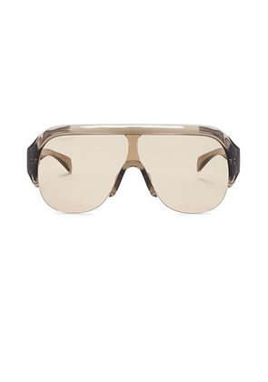 Gucci 70's Nuances Mask Sunglasses in Brown - Brown. Size all.