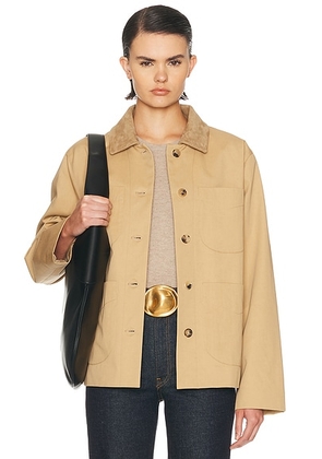 KHAITE Wyatt Jacket in Wheat - Tan. Size M (also in L).