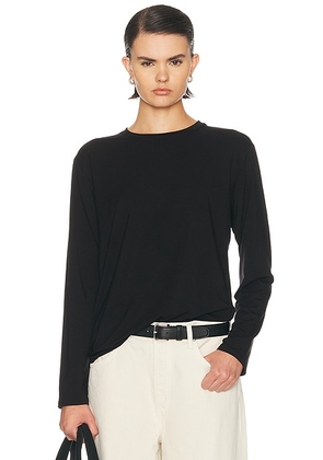 KYE Relaxed Long Sleeve Tee in Black - Black. Size 1 (also in 2, 3, 4).
