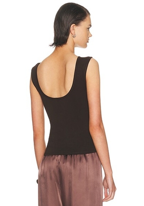 KYE Bateau Sleeveless Top in Espresso - Chocolate. Size 1 (also in 2, 3, 4).