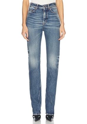 Saint Laurent 90s Slim Leg Jeans in 50s Blue - Denim-Medium. Size 26 (also in ).