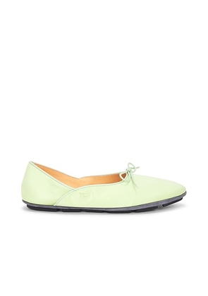 TOM FORD Satin Ballet Flat in Iced Pistachio - Mint. Size 36 (also in 38, 39, 40, 41).