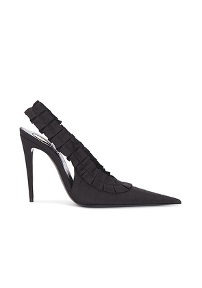 Saint Laurent Madeleine Slingback Pump in Nero - Black. Size 36.5 (also in 37, 37.5, 38.5, 39, 39.5, 40).