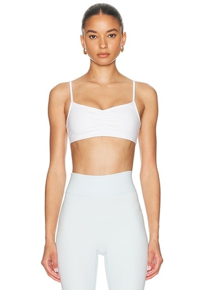 437 The Ballet Bralette in White - White. Size XS (also in L, XL).