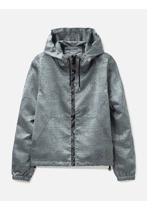 Monogram Embroidery Zip Up Jacket