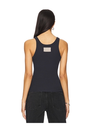 Aya Muse Number Tank Top in Navy. Size XXS. Also in XS, S, M, L.