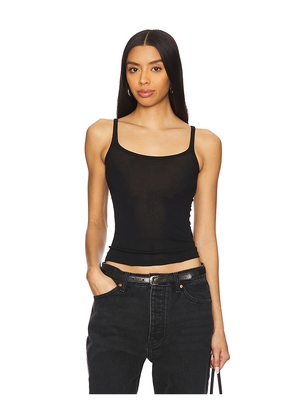 Aya Muse Scoop Tank Top in Black. Size XS. Also in S, M, L.