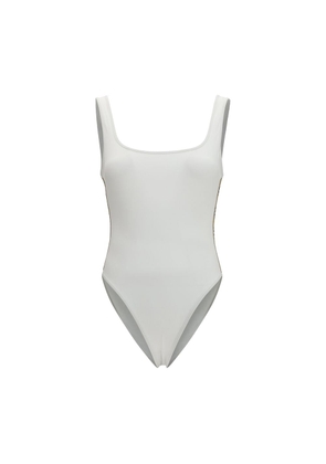 Burberry White Polyamide One-Piece Swimsuit - M