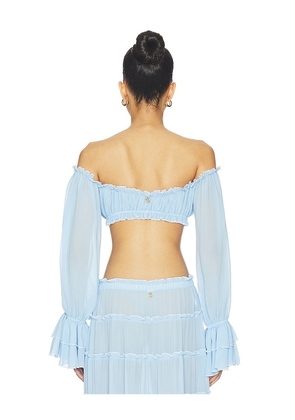 Bananhot Elma Shirt in Blue. Size S. Also in M, L.