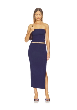 ALL THE WAYS Natalie Skirt Set in Navy. Size XS. Also in XXS, S, M, L, XL.