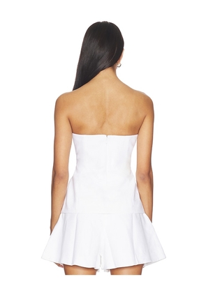 Bardot Helenia Linen Strapless Top in White. Size 4. Also in 2, 6, 8, 10, 12.