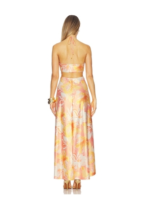 BOAMAR Lazuli Long Dress in Orange. Size S. Also in XS, M, L.