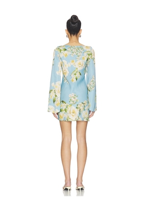HEMANT AND NANDITA Mini Dress in Blue. Size S. Also in XXS, XS.