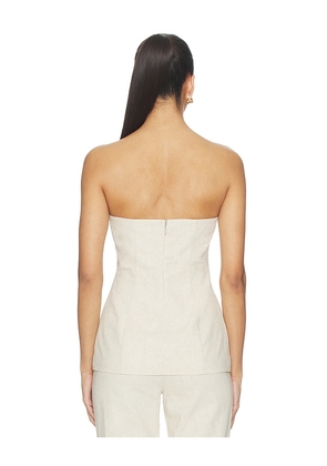 ALL THE WAYS Kenna Strapless Top in Ivory. Size XS. Also in M, XL.