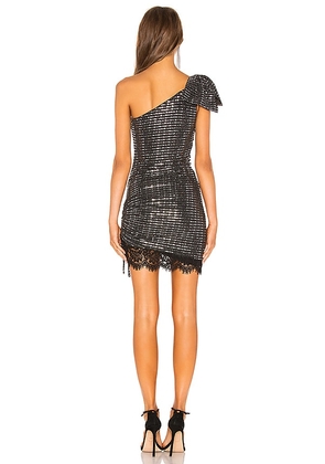 h:ours Dixie Bow Dress in Metallic Silver. Size XS. Also in XXS.