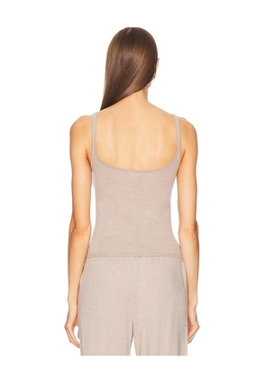 Helsa Alanna Knit Top in Taupe. Size S. Also in L, XL.