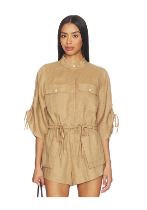 HEVRON Eva Top in Beige. Size S. Also in XS, M, L.