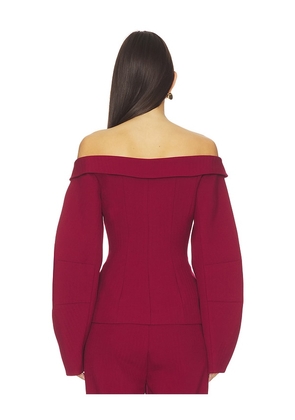 Gestuz X Barbie Barbara Blazer in Red. Size 36. Also in 34, 38.