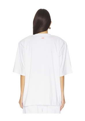 Gestuz X Barbie Kenna Tee in White. Size S. Also in XS, M, L.