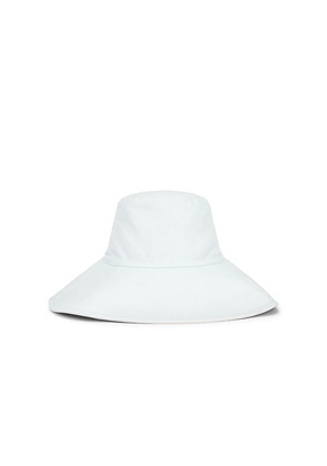 Hat Attack Reversible Canvas Sunhat in Baby Blue,White.