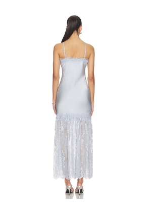 HEARTLOOM Peche Dress in Baby Blue. Size XS. Also in S, M, L, XL.