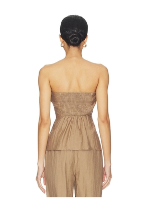 HEARTLOOM Anne Top in Brown. Size XS. Also in S, L, XL.