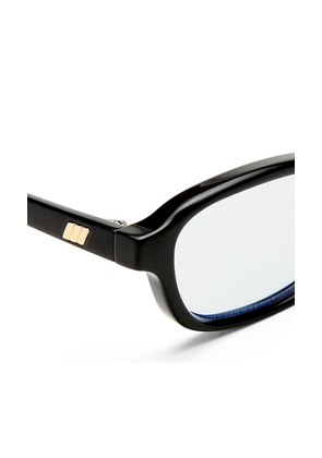 Le Specs Honey Pot Blue Light Eyeglasses in Black.