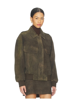 LAMARQUE Trevanna Suede Jacket in Brown. Size S. Also in XS, M, L.