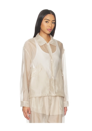 LAMARQUE Manda Verma Shirt in Beige. Size S. Also in M.
