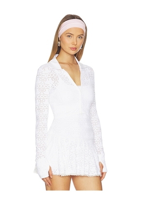 LoveShackFancy Tinker Jacket in White. Size S. Also in XXS, XS, M, L.