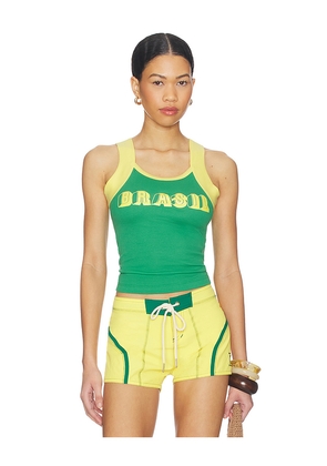 Made Some Sportswear Brasil Tank Top in Green. Size S. Also in L, M, XS.