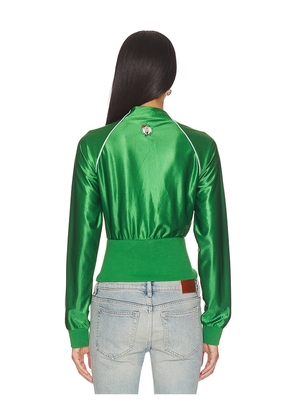 Off Season Boston Celtics Cropped Track Jacket in Green. Size S. Also in XS, M, L.