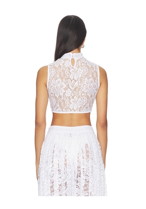 Mariandree Gaitan Maite Top in White. Size XS. Also in S, M, L.