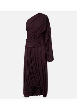 Proenza Schouler Gabri draped one-shoulder jersey midi dress