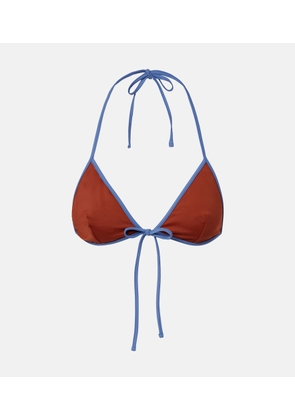 Prada Logo triangle bikini top