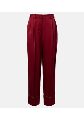 Givenchy Silk satin wide-leg pants