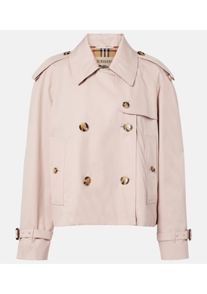 Burberry Cropped cotton gabardine trench coat