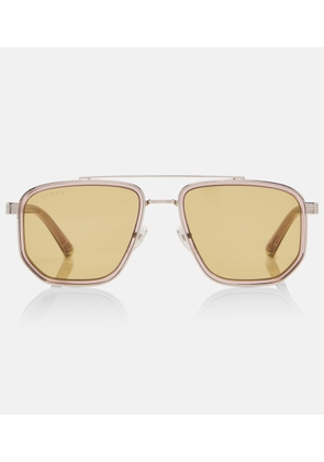 Gucci Lettering aviator sunglasses