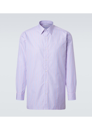 Charvet Striped cotton poplin shirt