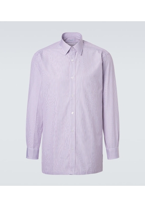 Charvet Striped cotton poplin shirt