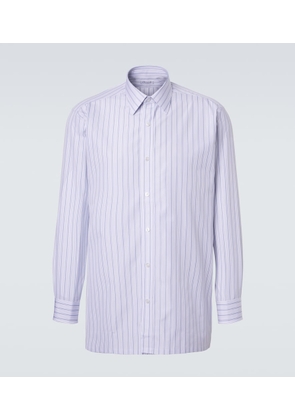 Charvet Striped cotton poplin shirt