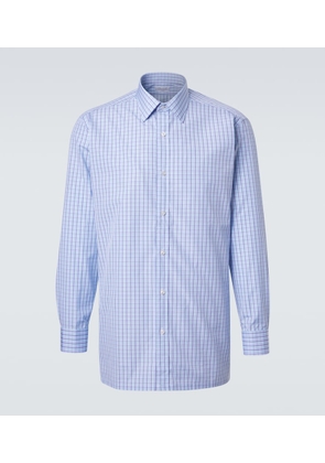 Charvet Checked cotton poplin shirt